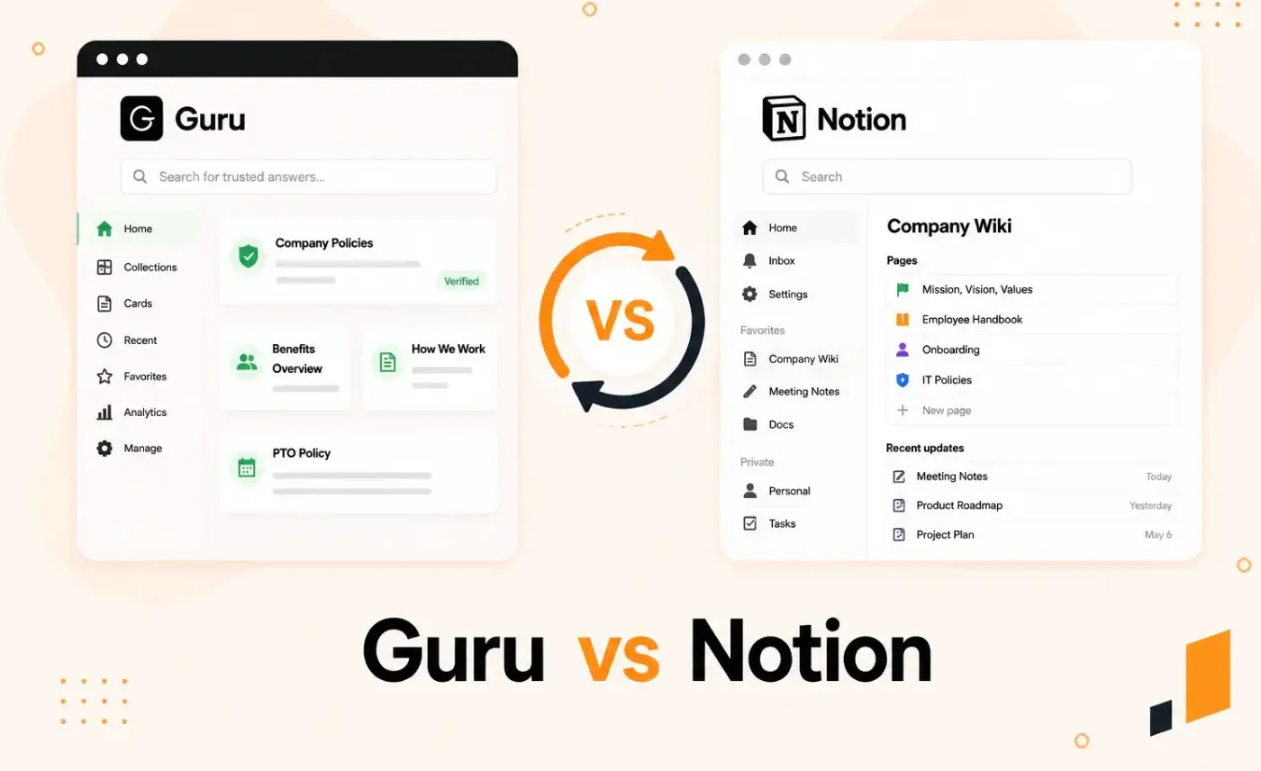 Guru vs Notion